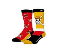 Calzini uomo One Piece Cotone, 1 paio di calzini fantasia uomo, originale e traspirante, rosso, 39-42