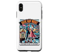 Calzini vintage abbinati Rockabilly e gruppo anni Cinquanta retrò Custodia per iPhone XS Max