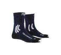 Calzini x socks trek x merino donna blu notte bianco