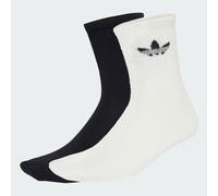 Calzino a mezza gamba soffice 2 paia Off White / Black 37-39