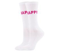 Calzino 'Be Happy' Donna EWERS 36-38 rosa chiaro / bianco