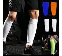 Calzino da calcio lungo e tubolare, calzino professionale per adulti ad alta elasticità, protettore per le gambe, calzino con piastra di compressione 38-46Colore unicoTessuto