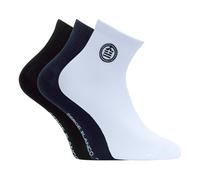 Calzino da uomo in cotone pettinato, set di 3, calzini bassi da uomo, morbidi e confortevoli, bianco/blu/nero 43/46, Bianco/Blu/Nero, 43-46
