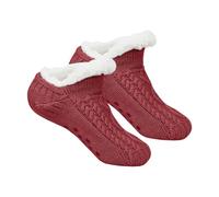 Calzino Noel da donna, calzino drole da interno spesso foderate in pile per e adulti, con solette interne più calore, adatte per uso interno e copriscarpe