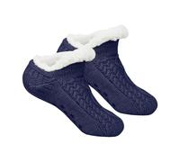 Calzino Noel da donna, calzino drole da interno spesso foderate in pile per e adulti, con solette interne più calore, adatte per uso interno e copriscarpe