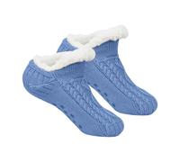 Calzino Noel da donna, calzino drole da interno spesso foderate in pile per e adulti, con solette interne più calore, adatte per uso interno e copriscarpe