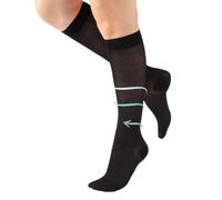 CALZITALY Calze Compressione Graduata Cotone Filo di Scozia 14-16 mm/Hg, Calze Elastiche Cotone Leggero, Gambaletti Compressione Made in Italy