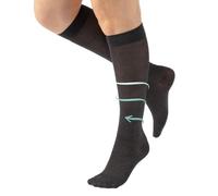 CALZITALY Calze Compressione Graduata Cotone Filo di Scozia 14-16 mm/Hg, Calze Elastiche Cotone Leggero, Gambaletti Compressione Made in Italy