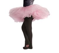 CALZITALY Collant convertibile danza bimba, calze ballet, Rosa, Nero, Naturale 80 den, da 4 a 14 anni, calzetteria italiana