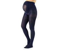 CALZITALY Collant Opachi Premaman, Calze Maternity Gravidanza | Nero, Rosso, Blu, Verde | S, M, L, XL, 2XL, 3XL, 4XL | 100 DEN | Made in Italy (M, Navy)