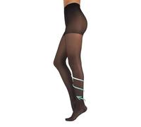 CALZITALY Collant Sanitario Compressione Graduata Forte, Calza Medicale |140 DEN | Nero, Naturale | S, M, L, XL, XXL | (M, Nero)