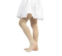 CALZITALY PACK 1/2 Collant Bambina Fantasia Floreale | Calze Bimba In Pizzo Con Fiori - 40 DEN| Beige, Bianco | 2-3, 4-6, 6-8, 8-10, 10-12, 12-14 anni | Made in Italy (4 = 8/10 Anni, SETA)