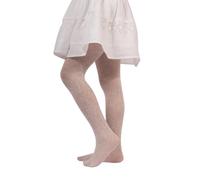 CALZITALY PACK 1/2 Collant Bambina Fantasia Floreale | Calze Bimba In Pizzo Con Fiori - 40 DEN| Beige, Bianco | 2-3, 4-6, 6-8, 8-10, 10-12, 12-14 anni | Made in Italy (3 = 6/8 Anni, Bianco)