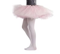 CALZITALY PACK 1/2 Collant Danza Bambina | Calze Ballet Bimba | 40 Den | da 4 a 14 anni | Rosa, Nero, Naturale, Bianco (10 anni, Bianco)