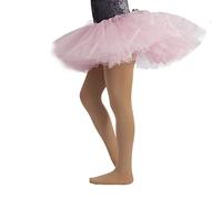 CALZITALY PACK 1/2 Collant Danza Bambina | Calze Ballet Bimba | 40 Den | da 4 a 14 anni | Rosa, Nero, Naturale, Bianco (8 anni, Skin)