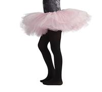 CALZITALY PACK 1/2 Collant Danza Bambina | Calze Ballet Bimba | 40 Den | da 4 a 14 anni | Rosa, Nero, Naturale, Bianco (12 anni, Nero)