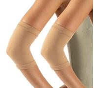 CALZITALY PACK 1 o 2 Pezzi Copri Picc Braccio Uomo e Donna, Fascia Braccio Elastica Cover Picc per sensore glicemia, Manicotto catetere pic glucotest (2 Pezzi Beige, 3)