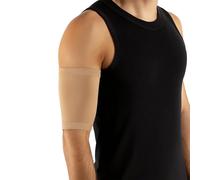 CALZITALY PACK 1 o 2 Pezzi Copri Picc Braccio Uomo e Donna, Fascia Braccio Elastica Cover Picc per sensore glicemia, Manicotto catetere pic glucotest (1 Pezzo Beige, 4)