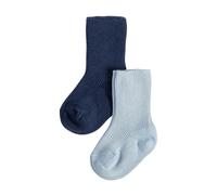 CALZITALY PACK 2, 4, 6 Paia Calzini Neonato, Calze Bambini, Calzini Cotone Bimbi Calzini Primi Giorni | da 0 a 12 mesi | Made in Italy (0-3 Mesi, 2 Paia: Cielo+Marine)