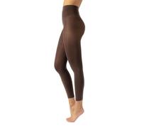 CALZITALY Pantacollant Coprenti, Leggings in Microfibra, Calze Senza Piede 80DEN | S, M, L, XL, XXL, 3XL, 4XL | Made in Italy (Noce, M)