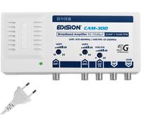 CAM-300 Amplificatore Antenna TV, Centrale Banda Larga, 2UHF, 1VHF/FM, 18-34Db R