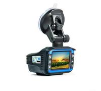 Cam e rilevatore 2 in 1 per combo con sistema di autovelox | Videoregistratore compatto per auto ABS per una maggiore sicurezza di guida | Nero
