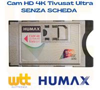 CAM HD 4K TIVUSAT CERTIFICATA TV SAT SMARCAM HD SENZA SCHEDA