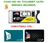 CAM HD 4K TIVUSAT ULTRA SENZA SCHEDA,COMPATIBILE CON SCHEDA COLORE VERDE E NERA
