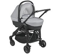CAM Il Mondo del Bambino - art.784015/T902 - Sistema Modulare Combi Tris - carrozzina, passeggino, seggiolino auto e borsa - made in Italy - perfetto da 0 a 48 mesi - GRIGIO