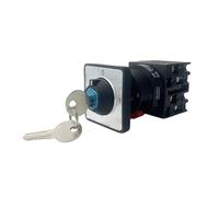 Cam Switch 2 Position ON-OFF (0-1) With Key 3 Poles 690V 20A Selector Rotary Changeover Control Circuit electronic starter YMW42S-20/3 Switches