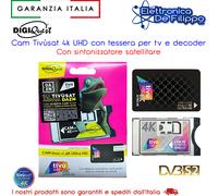Digiquest Cam Tivùsat 4K Ultra HD Modulo di accesso condizionato (CAM + Scheda T