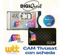 CAM TIVUSAT 4K ULTRA HD MODULO SMARTCAM CERTIFICATA CI+EPC CON SCHEDA BLACK UHD