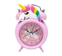 CAM2 Sveglia, sveglia per bambini, Einho-rnM, sveglia silenziosa senza ticchettio, rosa fiaba sveglia per ragazze