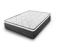 Cama express Materasso Viscoelastico Origin | Alta Gamma | Zone di Comfort differenziate | Reversibile Inverno/Estate | Indipendenza dei letti | Tessuto 3D Alta grammatura, Bianco e Nero, 105x200 cm