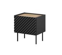 Cama ONDA table de chevet 2 pcs. 50x40x54 noir