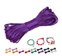 CAMAL 1,5mm Filo per Braccialetti, Fili Nylon per Braccialetti 20m Filo Nylon Cordoncino per Collane Fai Da Te, Cordino per Braccialetti, Gioiello, Perline, Artigianato (Viola)