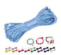 CAMAL 2mm Filo per Braccialetti, Fili Nylon per Braccialetti 20m Filo Nylon Cordoncino per Collane Fai Da Te, Cordino per Braccialetti, Gioiello, Perline, Artigianato (Blu chiaro)