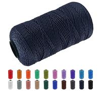CAMAL Macrame Corda Polipropilene Filo Macrame 1.5mm Spago Colorato 200m Cordino per Borse Uncinetto Corde Colorate per Artigianato, Decorazioni per la Casa, Borsa a Tracolla (Blu Marino)