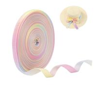CAMAL Nastri Colorati, 10mm x 4,5m Nastro Arcobaleno di Velluto, Lusso Nastro Regalo Tessuto in Poliestere Nastri per Palloncini, Archi, Confezioni Regalo, Decorazioni di Matrimonio