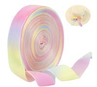CAMAL Nastri Colorati, 25mm x 91 Nastro Arcobaleno di Velluto, Lusso Nastro Regalo Tessuto in Poliestere Nastri per Palloncini, Archi, Confezioni Regalo, Decorazioni di Matrimonio