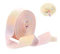 CAMAL Nastri Colorati, 38mm x 4,5m Nastro Arcobaleno di Velluto, Lusso Nastro Regalo Tessuto in Poliestere Nastri per Palloncini, Archi, Confezioni Regalo, Decorazioni di Matrimonio