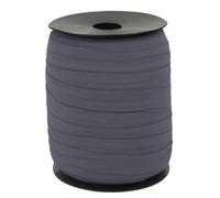 CAMAL Nastro Elastico per Cucito, Fettuccia Poliammide 15mm x 100m Nastro Elastico Sbieco a Piega Singola Nastrino Twill per Cucito Fai da Te per Bordatura, Trapuntatura, Tubature(Blu Grigio)