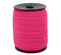 CAMAL Nastro Elastico per Cucito, Fettuccia Poliammide 15mm x 100m Nastro Elastico Sbieco a Piega Singola Nastrino Twill per Cucito Fai da Te per Bordatura, Trapuntatura, Tubature(Rosa)