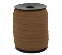 CAMAL Nastro Elastico per Cucito, Fettuccia Poliammide 15mm x 100m Nastro Elastico Sbieco a Piega Singola Nastrino Twill per Cucito Fai da Te per Bordatura, Trapuntatura, Tubature(Cammello)