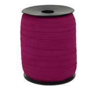 CAMAL Nastro Elastico per Cucito, Fettuccia Poliammide 15mm x 100m Nastro Elastico Sbieco a Piega Singola Nastrino Twill per Cucito Fai da Te per Bordatura, Trapuntatura, Tubature(Rosso Rosato)