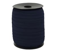 CAMAL Nastro Elastico per Cucito, Fettuccia Poliammide 15mm x 100m Nastro Elastico Sbieco a Piega Singola Nastrino Twill per Cucito Fai da Te per Bordatura, Trapuntatura, Tubature(Blu Marina)