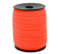 CAMAL Nastro Elastico per Cucito, Fettuccia Poliammide 15mm x 100m Nastro Elastico Sbieco a Piega Singola Nastrino Twill per Cucito Fai da Te per Bordatura, Trapuntatura, Tubature(Rosso Arancio)