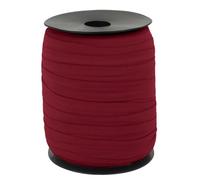 CAMAL Nastro Elastico per Cucito, Fettuccia Poliammide 15mm x 100m Nastro Elastico Sbieco a Piega Singola Nastrino Twill per Cucito Fai da Te per Bordatura, Trapuntatura, Tubature(Rosso Intenso)