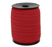 CAMAL Nastro Elastico per Cucito, Fettuccia Poliammide 15mm x 100m Nastro Elastico Sbieco a Piega Singola Nastrino Twill per Cucito Fai da Te per Bordatura, Trapuntatura, Tubature(Rosso)