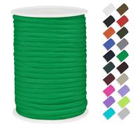 CAMAL Paracord 4 mm corda in polipropilene a 7 fili Core 30 m forte corda paracord, resistente agli strappi, corda utility, 4 mm, può contenere fino a 70 kg, corde per campeggio, tendicinghia (verde)